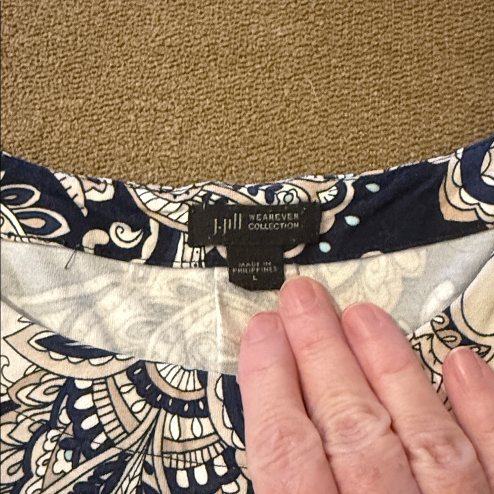 J.Jill Wearever Collection Sleeveless Rayon Blend Stretch Dress Large (TD) - Picture 5 of 7